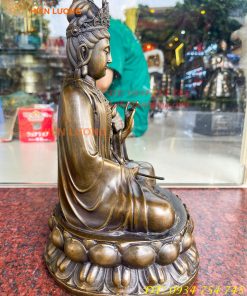Tượng Đại Thế Chí Bồ Tát Bằng Đồng Cao 30cm