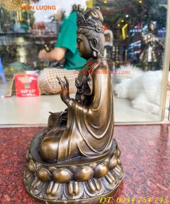 Tượng Đại Thế Chí Bồ Tát Bằng Đồng Cao 30cm