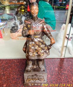 Tượng Trần Quốc Tuấn Cao 50cm Khảm Tam Khí Kĩ