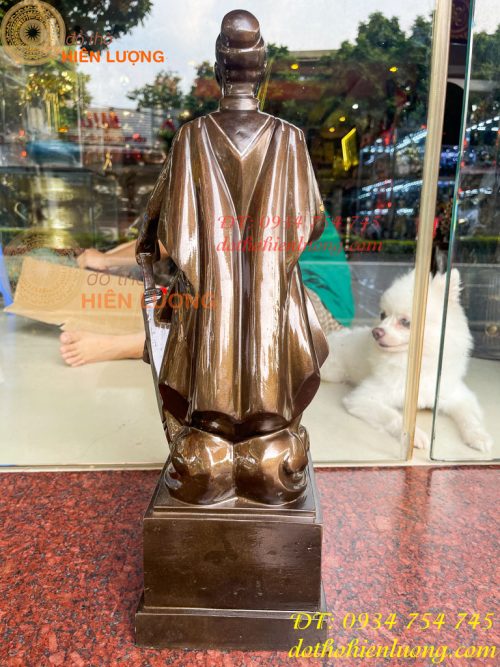 Tượng Trần Quốc Tuấn Cao 50cm Khảm Tam Khí Kĩ
