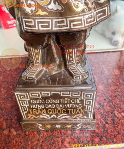 Tượng Trần Quốc Tuấn Cao 50cm Khảm Tam Khí Kĩ