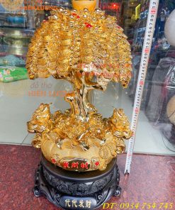 Cây Tiền Bằng Bột Đá Hút Tài Lộc Phong Thủy