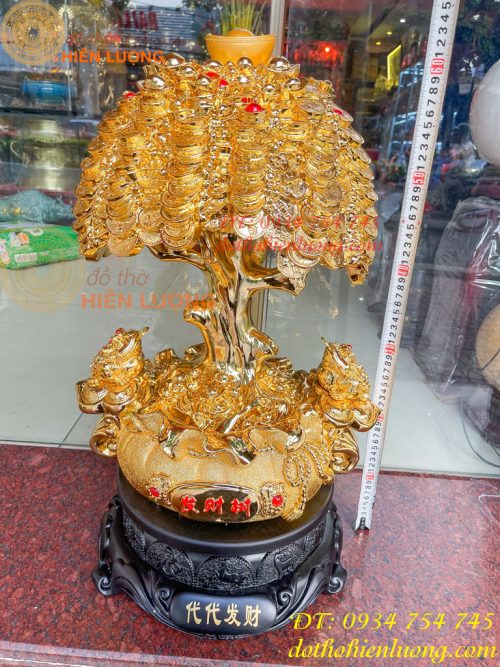 Cây Tiền Bằng Bột Đá Hút Tài Lộc Phong Thủy