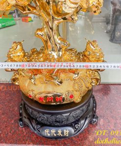 Cây Tiền Bằng Bột Đá Hút Tài Lộc Phong Thủy