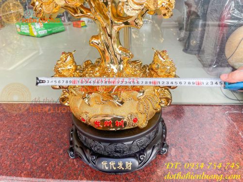 Cây Tiền Bằng Bột Đá Hút Tài Lộc Phong Thủy