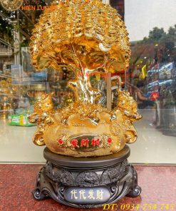 Cây Tiền Bằng Bột Đá Hút Tài Lộc Phong Thủy