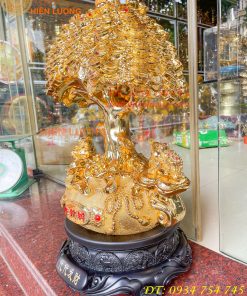 Cây Tiền Bằng Bột Đá Hút Tài Lộc Phong Thủy