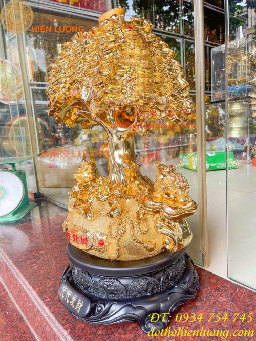 Cây Tiền Bằng Bột Đá Hút Tài Lộc Phong Thủy