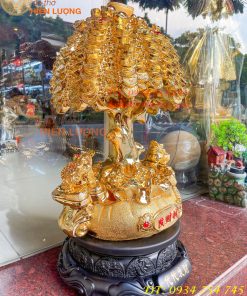 Cây Tiền Bằng Bột Đá Hút Tài Lộc Phong Thủy