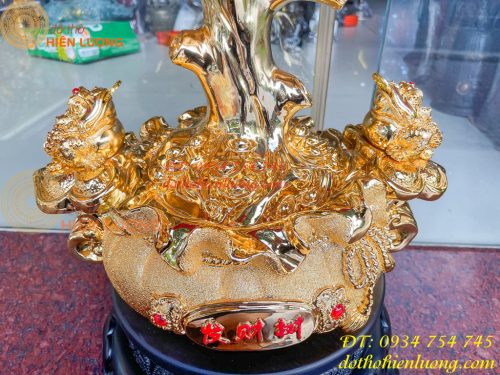 Cây Tiền Bằng Bột Đá Hút Tài Lộc Phong Thủy