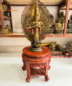 Tượng Thiên Thủ Thập Nhất Diện Bằng Đồng Cao 70cm