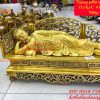 Tượng Phật Nằm Niết Bàn Bằng Đồng Dài 43cm