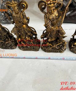 Bộ Tứ Đại Thiên Vương Cao 40cm Bằng Đồng Hun
