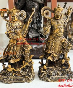 Bộ Tứ Đại Thiên Vương Cao 40cm Bằng Đồng Hun