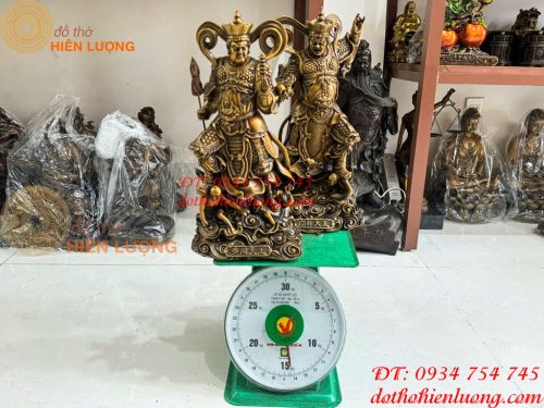 Bộ Tứ Đại Thiên Vương Cao 40cm Bằng Đồng Hun