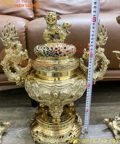 Quả Đỉnh Bằng Đồng Vĩnh Tiến Số 2 Cao 42cm