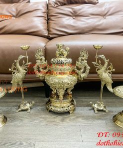 Bộ Ngũ Sự Đỉnh Số 2 Bằng Đồng Vĩnh Tiến