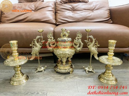 Bộ Ngũ Sự Đỉnh Số 2 Bằng Đồng Vĩnh Tiến