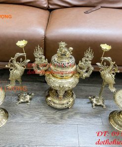 Bộ Ngũ Sự Đỉnh Số 2 Bằng Đồng Vĩnh Tiến