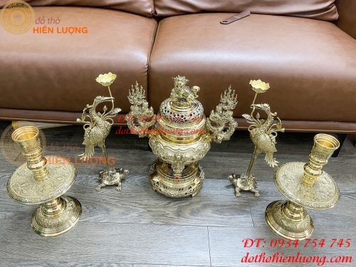 Bộ Ngũ Sự Đỉnh Số 2 Bằng Đồng Vĩnh Tiến