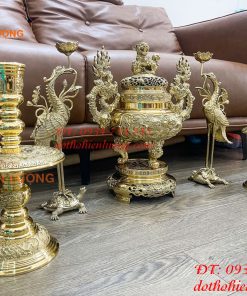 Bộ Ngũ Sự Đỉnh Số 2 Bằng Đồng Vĩnh Tiến