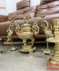 Bộ Ngũ Sự Đỉnh Số 2 Bằng Đồng Vĩnh Tiến