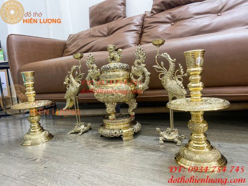 Bộ Ngũ Sự Đỉnh Số 2 Bằng Đồng Vĩnh Tiến