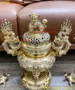 Quả Đỉnh Bằng Đồng Vĩnh Tiến Số 2 Cao 42cm