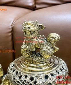 Quả Đỉnh Bằng Đồng Vĩnh Tiến Số 2 Cao 42cm
