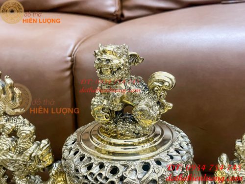 Quả Đỉnh Bằng Đồng Vĩnh Tiến Số 2 Cao 42cm