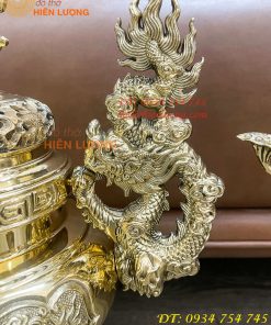 Quả Đỉnh Bằng Đồng Vĩnh Tiến Số 2 Cao 42cm