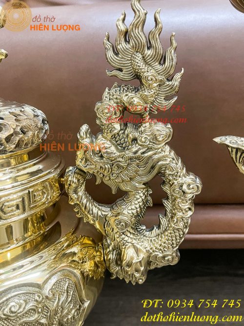 Quả Đỉnh Bằng Đồng Vĩnh Tiến Số 2 Cao 42cm