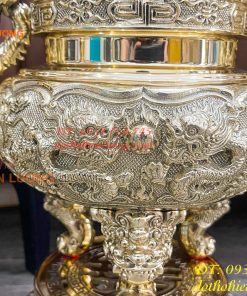Quả Đỉnh Bằng Đồng Vĩnh Tiến Số 2 Cao 42cm