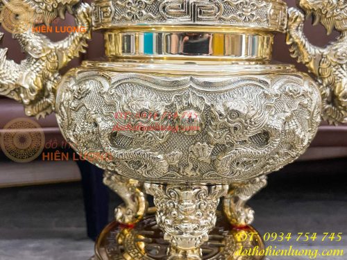 Quả Đỉnh Bằng Đồng Vĩnh Tiến Số 2 Cao 42cm