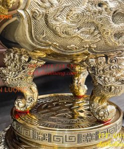 Quả Đỉnh Bằng Đồng Vĩnh Tiến Số 2 Cao 42cm