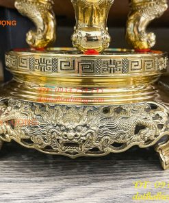 Quả Đỉnh Bằng Đồng Vĩnh Tiến Số 2 Cao 42cm