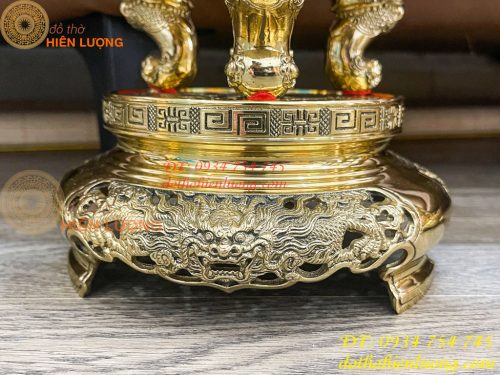 Quả Đỉnh Bằng Đồng Vĩnh Tiến Số 2 Cao 42cm