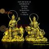 Tượng Văn Thù Sư Lợi Phổ Hiền Bồ Tát Bằng Đồng Cao 30cm