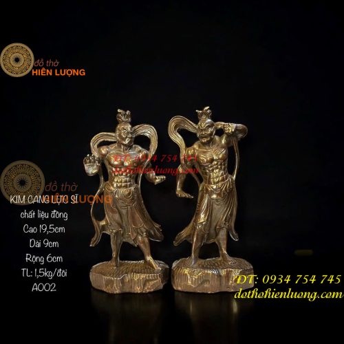 Tượng Kim Cang Lực Sĩ Bằng Đồng Hun Cao 20cm