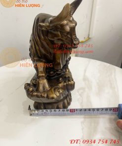 Tượng Trâu Tài Lộc Như Ý Bằng Đồng Phong Thủy