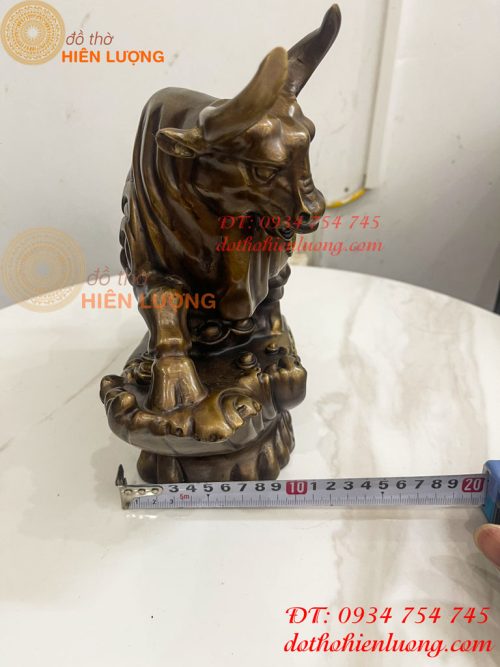 Tượng Trâu Tài Lộc Như Ý Bằng Đồng Phong Thủy