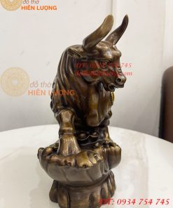 Tượng Trâu Tài Lộc Như Ý Bằng Đồng Phong Thủy