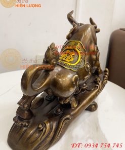 Tượng Trâu Tài Lộc Như Ý Bằng Đồng Phong Thủy