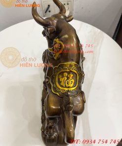 Tượng Trâu Tài Lộc Như Ý Bằng Đồng Phong Thủy