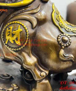 Tượng Trâu Tài Lộc Như Ý Bằng Đồng Phong Thủy