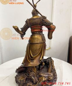 Tượng Tôn Ngộ Không Hàng Long Bằng Đồng Hun Cao 50cm