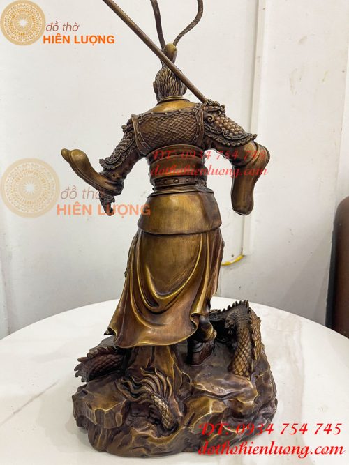Tượng Tôn Ngộ Không Hàng Long Bằng Đồng Hun Cao 50cm
