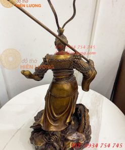 Tượng Tề Thiên Đại Thánh Hàng Long Bằng Đồng Hun Cao 50cm
