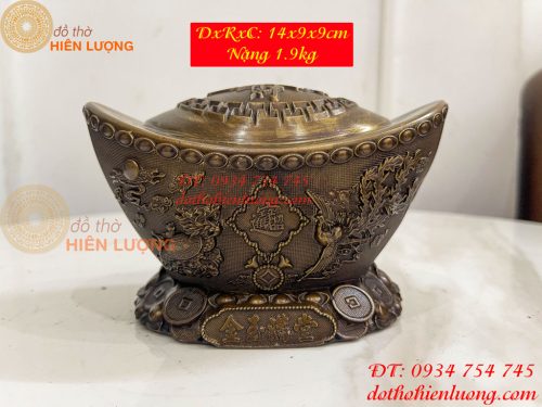 Thỏi Vàng Tứ Linh Bằng Đồng Phong Thủy