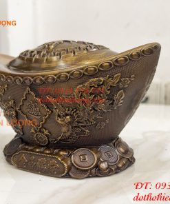 Thỏi Vàng Tứ Linh Bằng Đồng Phong Thủy